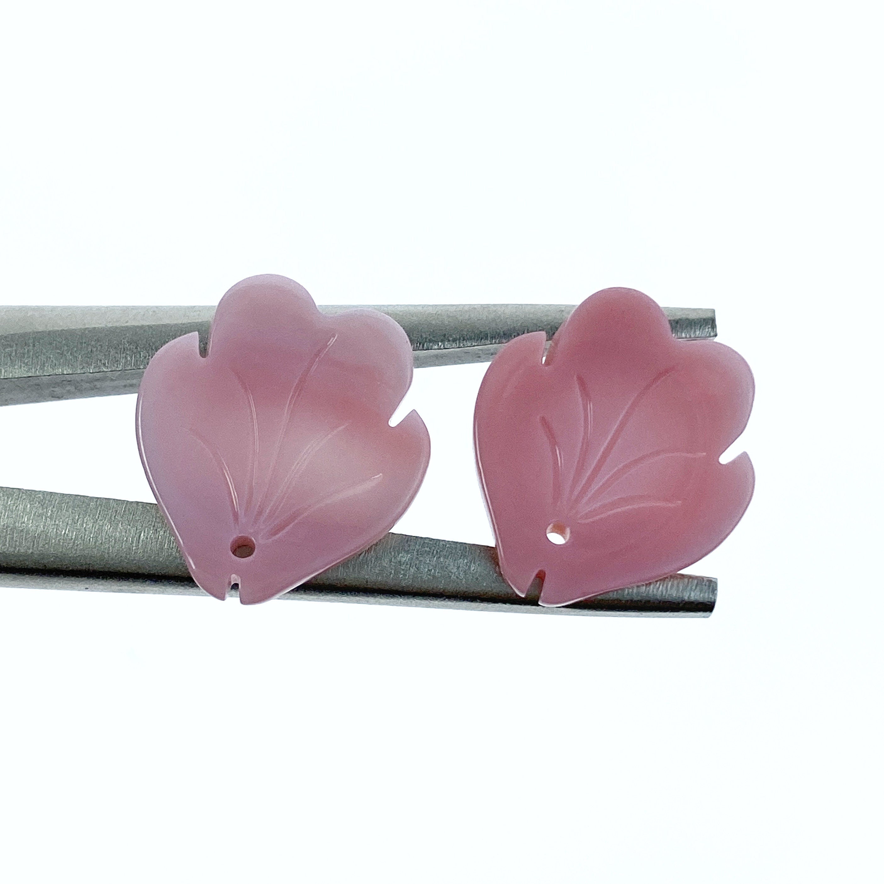 4pc Pink Flower Petal Queen Conch Shell Beads Charms Pendants 16mm For DIY Jewelry Earring Making Hand Carved Hawaii Minimalist PM-0004