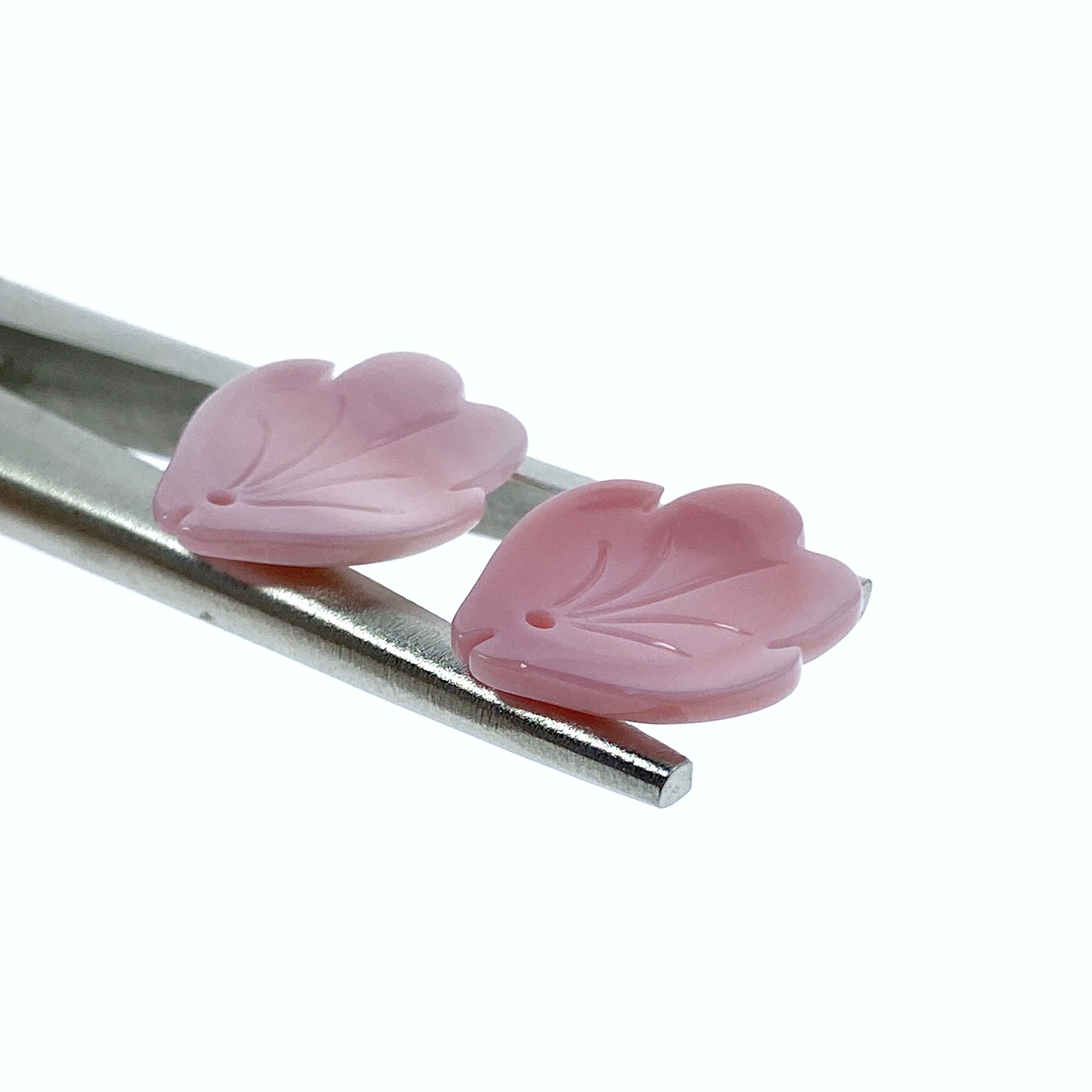 4pc Pink Flower Petal Queen Conch Shell Beads Charms Pendants 16mm For DIY Jewelry Earring Making Hand Carved Hawaii Minimalist PM-0004