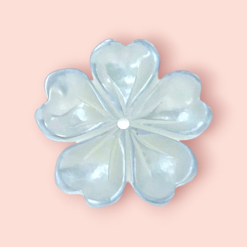 Buy Flower Beads White Mother Of Pearl BestBeadSupply.com