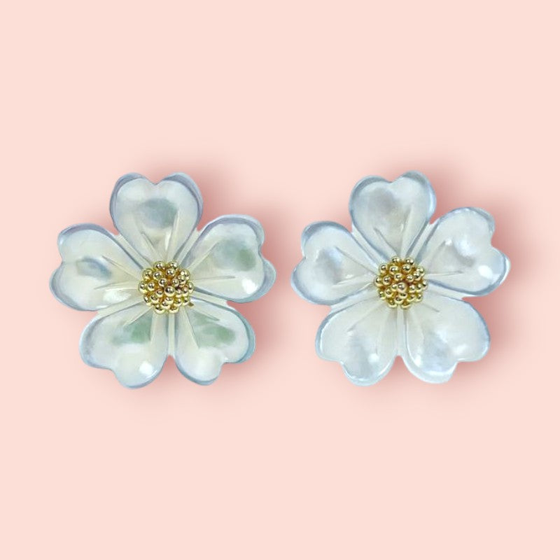 Buy Flower Beads White Mother Of Pearl BestBeadSupply.com