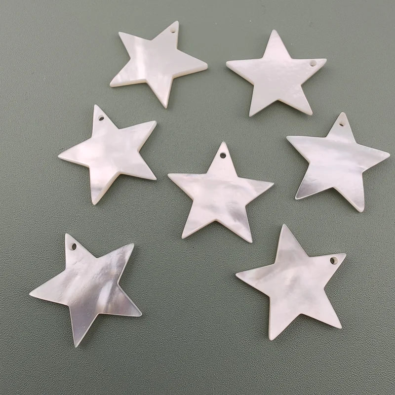 Star Beads White Mother Of Pearl Hand Carved NaturalPearlStore.com