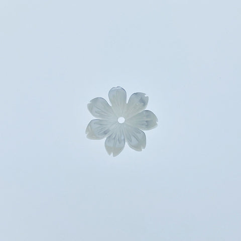 10pc Natural Mother Of Pearl Daisy Flower Beads 10mm Charms For Bridal Jewelry Earrings Making Organic Minimalist Design Hand Carved WM-0179