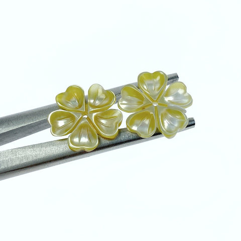 Buy Flower Beads Yellow Mother Of Pearl DIY Jewelry At Beadsy.com