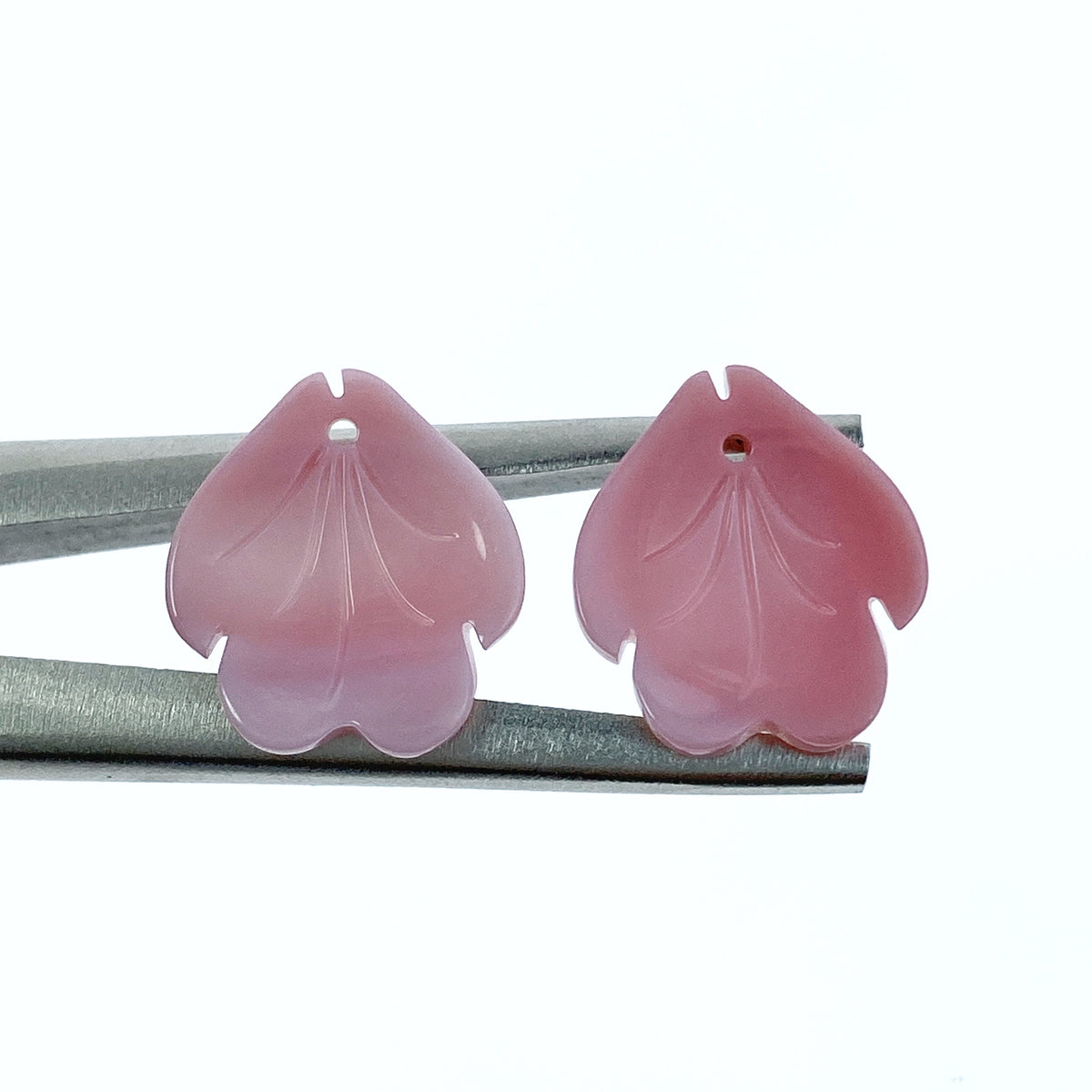 4pc Pink Flower Petal Queen Conch Shell Beads Charms Pendants 16mm For DIY Jewelry Earring Making Hand Carved Hawaii Minimalist PM-0004